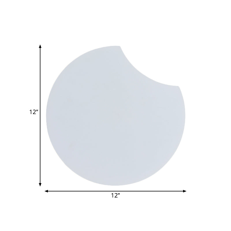 Modernist Acrylic Led Wall Mount Light Fixture In Warm/White 8.5/12 W