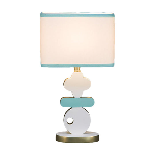Giovanna - Modern Single Light Bedside Night Lamp Blue/Green Reading Task Lighting With Barrel