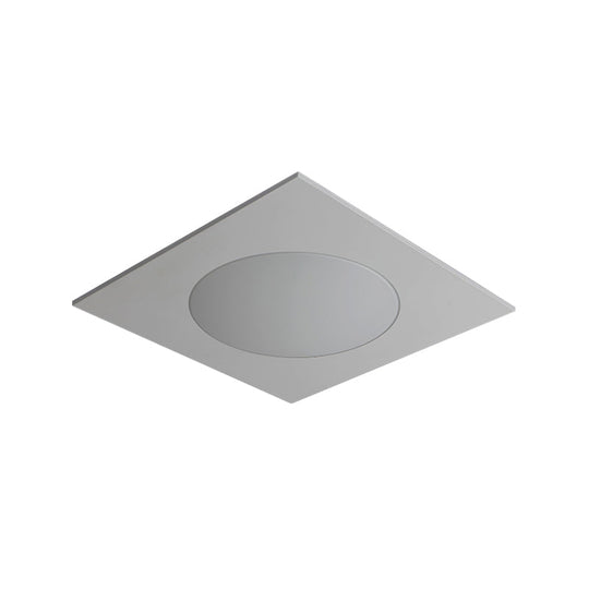 Contemporary White Square Flushmount Led Ceiling Fixture - 19.5/23.5 W Warm/White Light