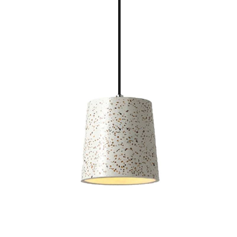 Nordic Style Cement Cone Pendant Light - 1 Black/White/Brown