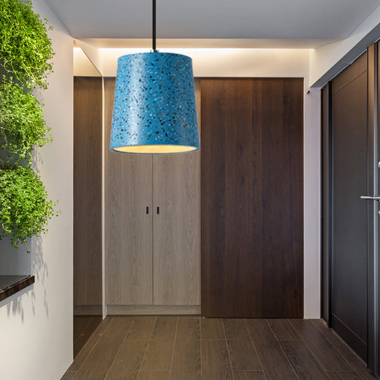 Nordic Style Cement Cone Pendant Light - 1 Black/White/Brown