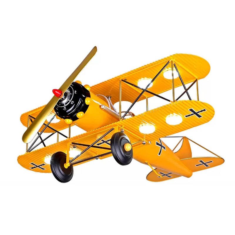 Bright Metal Glider Ceiling Mount Light: Vibrant Flush Light For Boys Bedroom