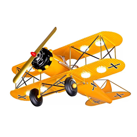 Bright Metal Glider Ceiling Mount Light: Vibrant Flush Light For Boys Bedroom