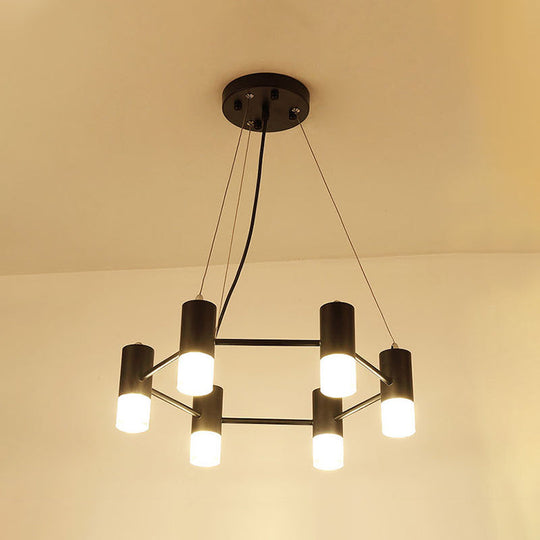 Clara - Honeycomb Modern Shaped Chandelier Metal Black Pendant Lighting For Hotel Living Room