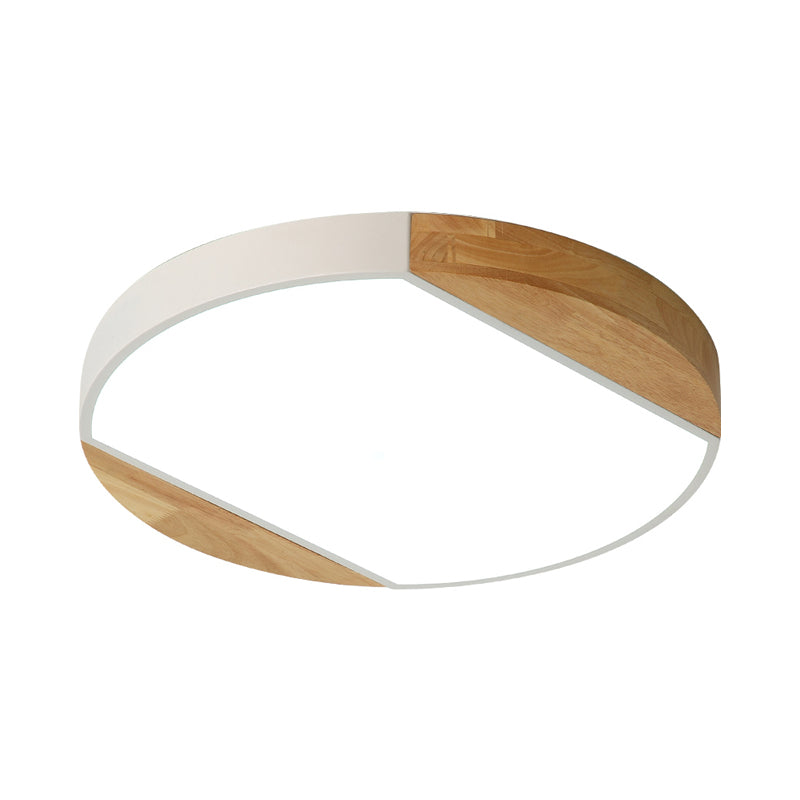 Nordic Style Led Flushmount Ceiling Lamp - Acrylic Circular Baby Bedroom & Kindergarten Light In