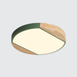 Nordic Style Led Flushmount Ceiling Lamp - Acrylic Circular Baby Bedroom & Kindergarten Light In