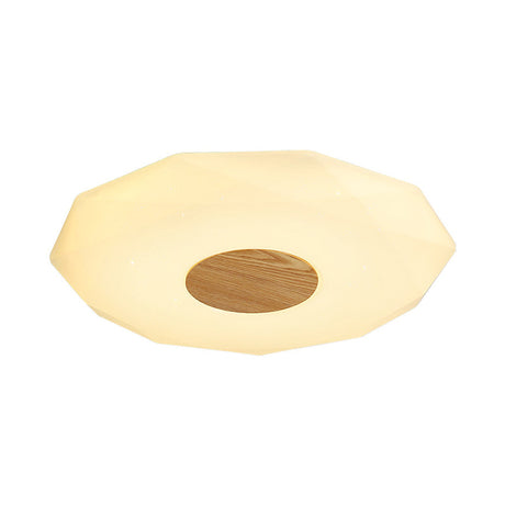 Modern Polygon Acrylic Flush Mount Led Ceiling - 14.5/18.5/22.5 Width Warm/White Light Option