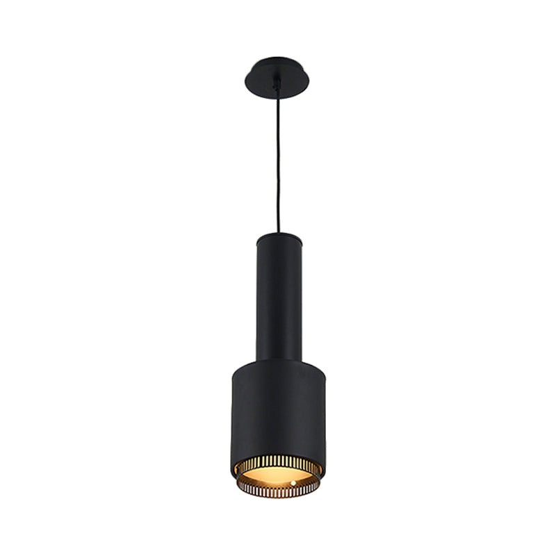 Modernist Black/White Hand Grenade Pendant Light For Restaurant: Metal Hanging Ceiling Fixture