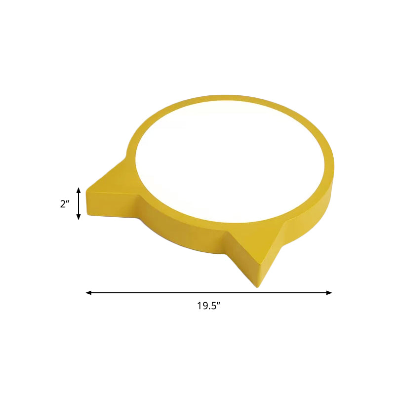 Stylish Kitten Macaron Ceiling Light - Acrylic Candy Colored Flush Mount For Kids’ Bedroom