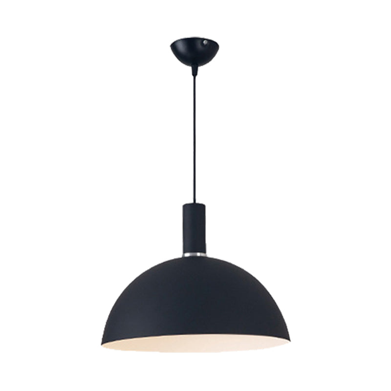 Contemporary Aluminum Hemisphere Pendant Lamp - Ideal For Dining Room Lighting
