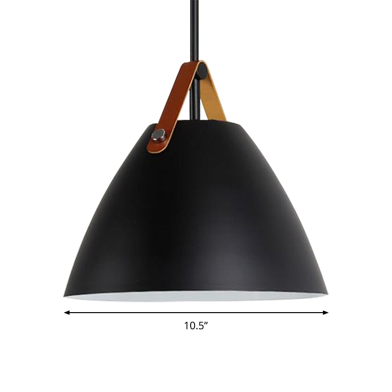 Nordic Curved Coolie Pendant Light - Sleek Aluminum Hanging Lamp In Chic Black/Blue/Grey/Pink/White
