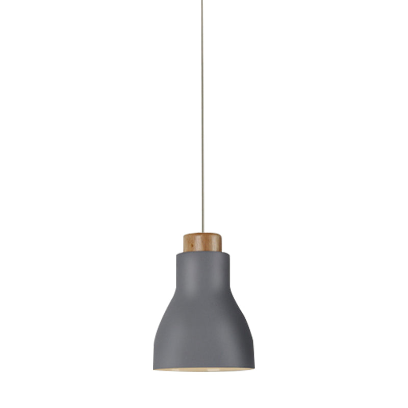 Nordic Half-Bottle Pendant Light - Modern Metallic Hanging For Balcony Or Study Room