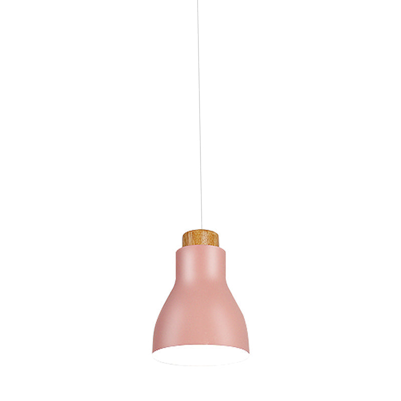 Nordic Half-Bottle Pendant Light - Modern Metallic Hanging For Balcony Or Study Room