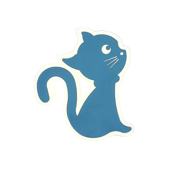 Sleek Metal Kitten Wall Light - Vibrant Macaron Colors For Bedroom Or Kindergarten