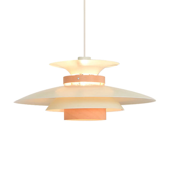 Bookstore Ufo Pendant Light: Creative Metal Hanging Light With Adjustable Cord