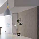 Contemporary 6.5/10 Inch Aluminum Funnel-Shaped Suspension Light For Study Room Or Cafe - Wide