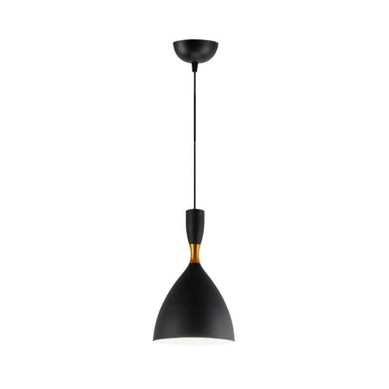 Contemporary Aluminum Funnel Suspension Pendant Lamp - Fits Study Room Or Cafe 6.5/10 Inch Wide 1