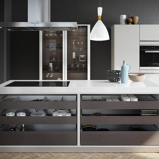 Contemporary 6.5/10 Inch Aluminum Funnel-Shaped Suspension Light For Study Room Or Cafe - Wide