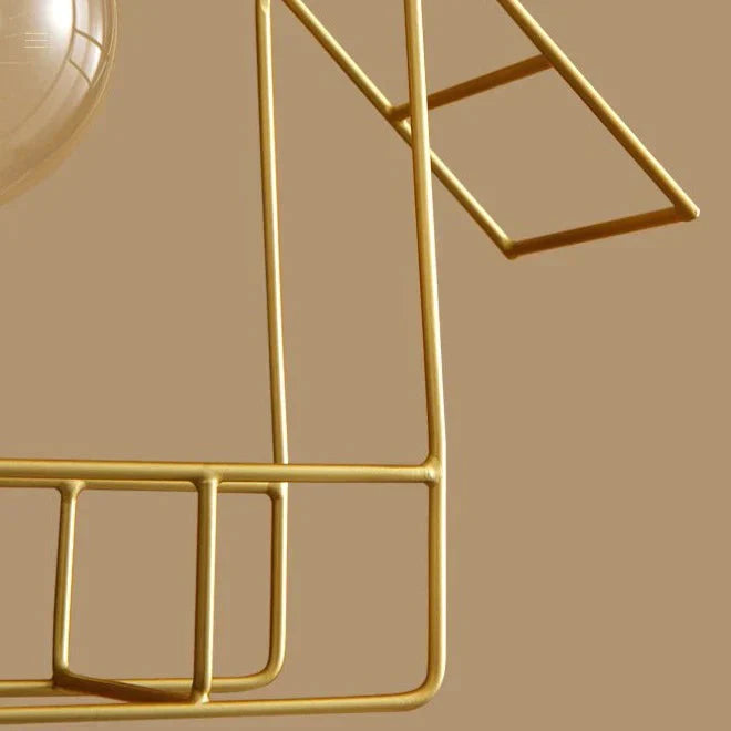 American All-Copper Balcony Ceiling Lamp