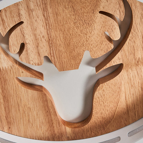 Nordic Deer Acrylic Flush Ceiling Light In Macaron Colors For Hallway