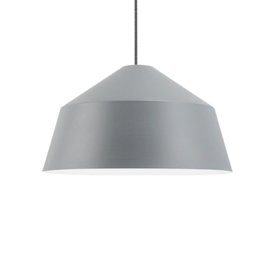 Nordic Metallic Pendant Lamp With Adjustable Cord For Hotel- Undertint Barn Light