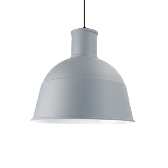 Contemporary Aluminum Pendant Light With Bowl Shade - Ideal For Meeting Rooms