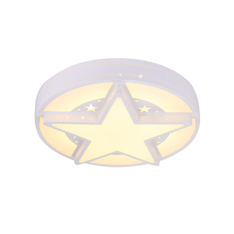Childrens Bedroom Starry Sky Flush Mount Ceiling Light