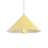 Macaron Style Metallic Pendant Light Fixture - Conic Shade Coffee Shop Ceiling Lamp (1 Bulb