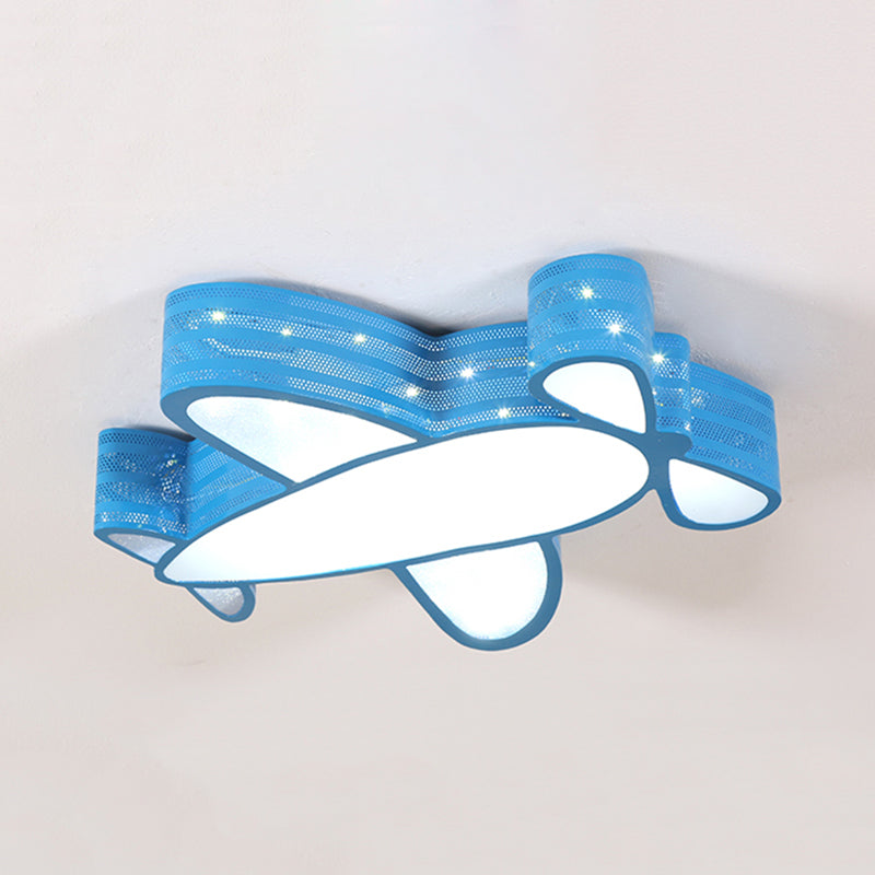 Cartoon Style Propeller Plane Ceiling Light For Kid’s Bedroom