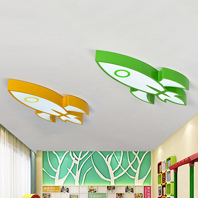 Contemporary Space Themed Ceiling Light For Child’s Bedroom - Acrylic Mount