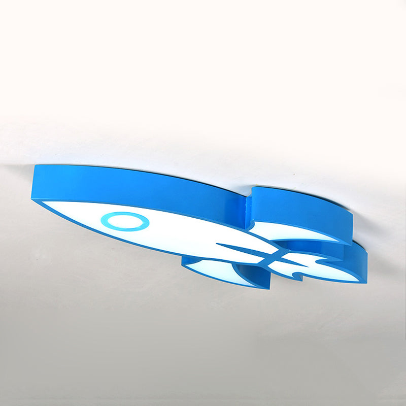 Contemporary Space Themed Ceiling Light For Child’s Bedroom - Acrylic Mount