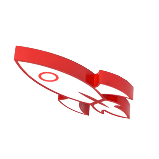 Contemporary Space Themed Ceiling Light For Childs Bedroom - Acrylic Mount