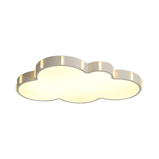 Modern Acrylic Cloud Ceiling Light For Adult Bedroom In White