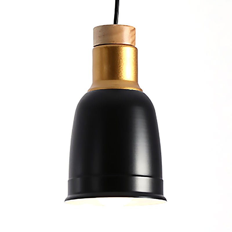 Nordic Metal Pendant Ceiling Light - Black/Grey/White With 1