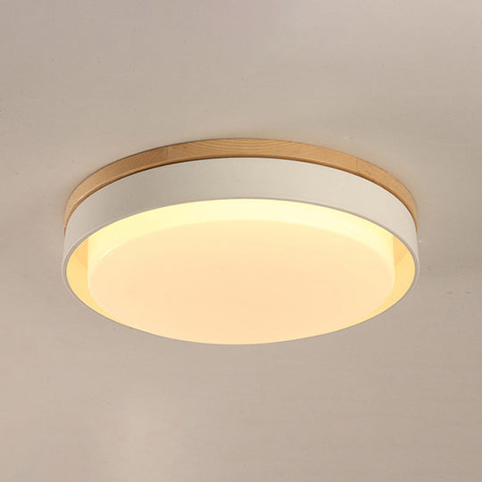 Nordic Style Macaron Colored Child Bedroom Ceiling Light White / 15’ Warm