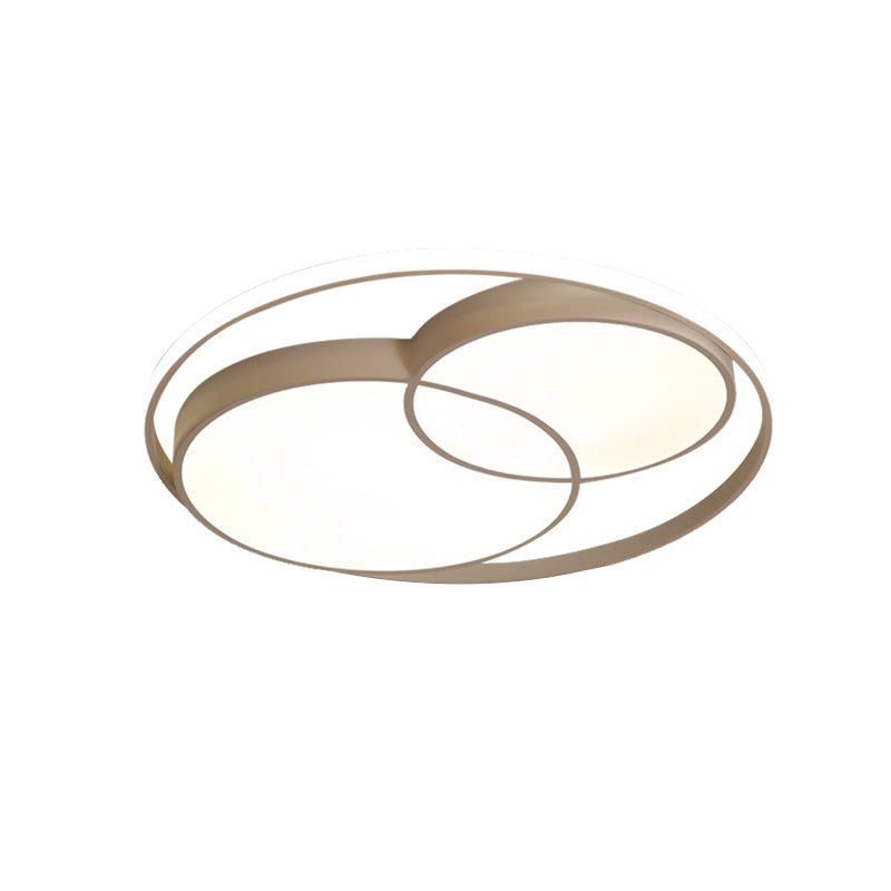 Modern Acrylic Snowman Ceiling Light - Stylish Flush Mount For Study Room & Kitchen