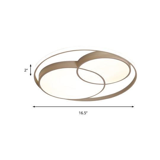 Modern Acrylic Snowman Ceiling Light - Stylish Flush Mount For Study Room & Kitchen