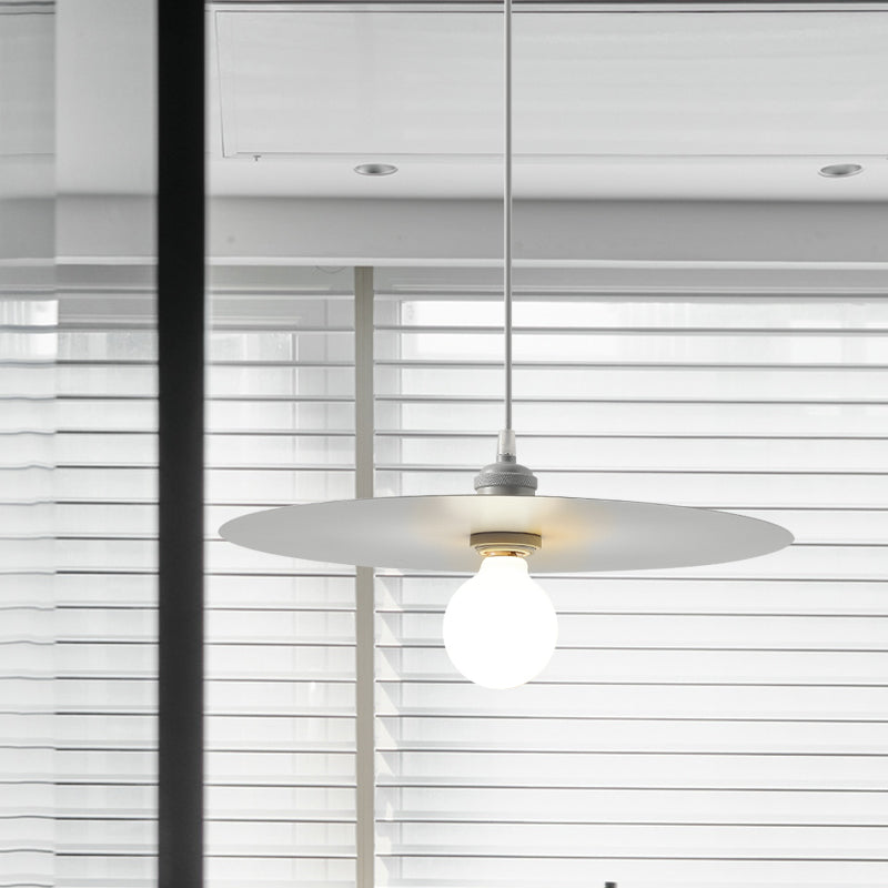 Macaron Pendant Light With Metal Disc Shade Multi Color Options And Single Bulb