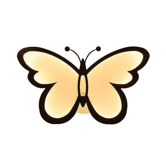 Chic Butterfly Flush Mount Light - Ideal For Girls’ Bedroom