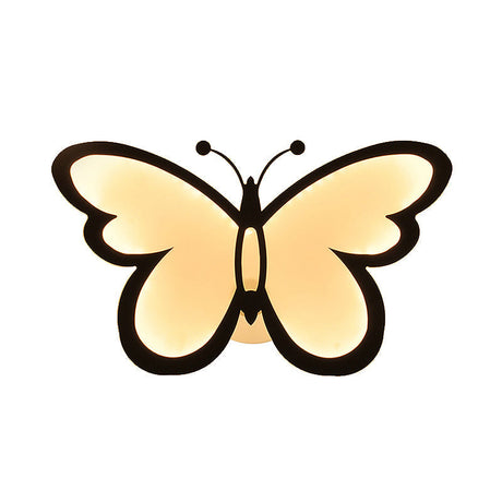 Chic Butterfly Flush Mount Light - Ideal For Girls Bedroom