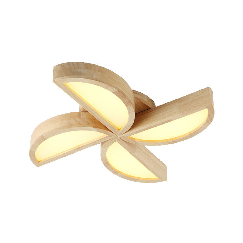 Adorable Wood Toy Windmill Ceiling Light For Kids’ Bedroom