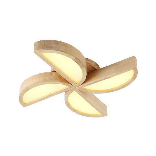 Adorable Wood Toy Windmill Ceiling Light For Kids’ Bedroom