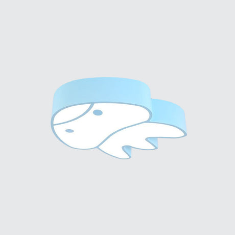 Whimsical Jellyfish Flush Ceiling Light For Kids Bedchamber - Led Acrylic Mount Lighting In