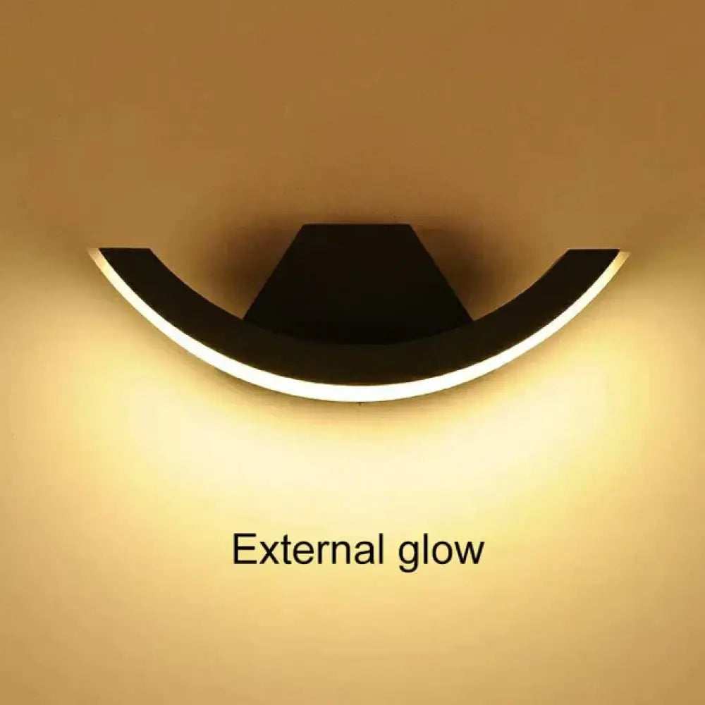 18W Led Outdoor Waterproof Walkway Front Door Garden Porch Wall Light Modern Indoor Corridor