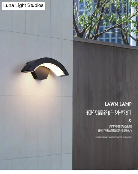 18W Led Outdoor Waterproof Walkway Front Door Garden Porch Wall Light Modern Indoor Corridor