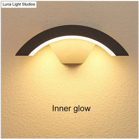 18W Led Outdoor Waterproof Walkway Front Door Garden Porch Wall Light Modern Indoor Corridor