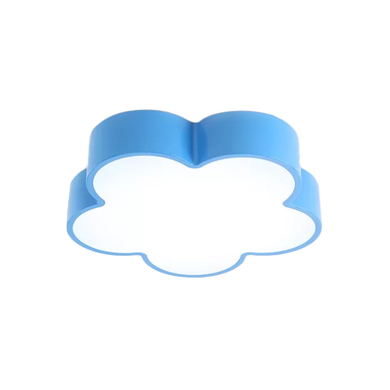 Children’s Acrylic Led Flush Mount Lamp - Fun Flower Design For Kindergarten Ceiling Light In