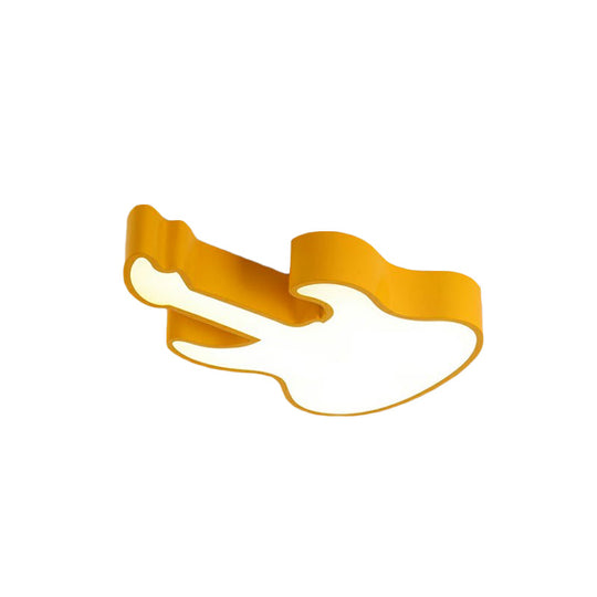 Guitar Baby Led Ceiling Light For Kids’ Bedroom - Acrylic Mount Fixture