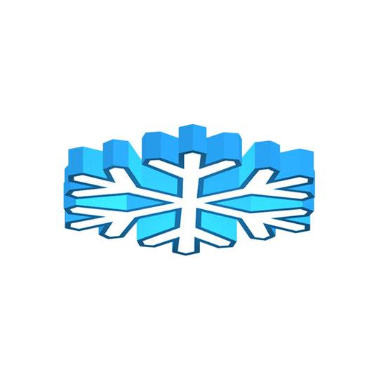 Colorful Led Flush Light Macaron Red/Yellow/Green Ceiling Mount Fixture For Nursery School With