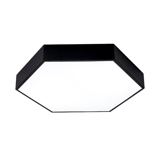 Nordic Hanging Ceiling Light: Honeycomb Gym Down Pendant In Black Led Iron Design / B